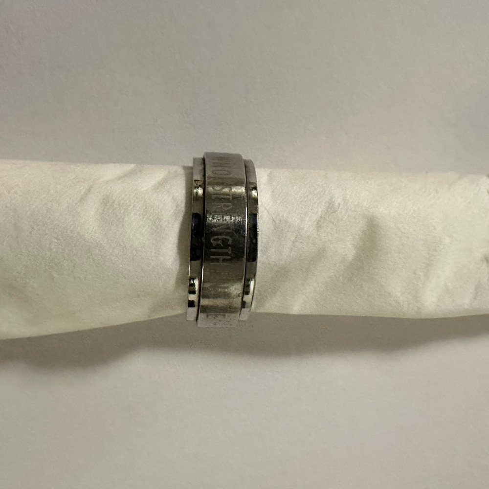Silver Engraved Ring